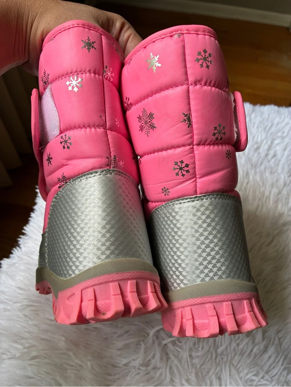 COGA Pink Snowflake Winter Boots
